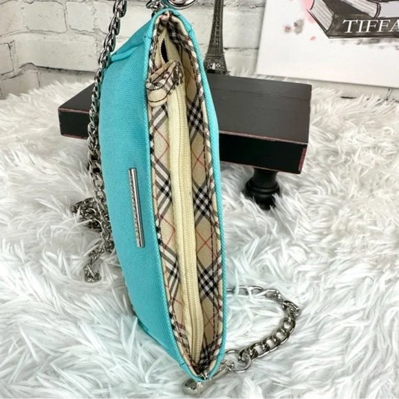 Burberry mini canvas crossbody bag with chain - Picture 10 of 16